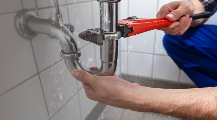 Indoor tankless water heater installation in Melville, MT